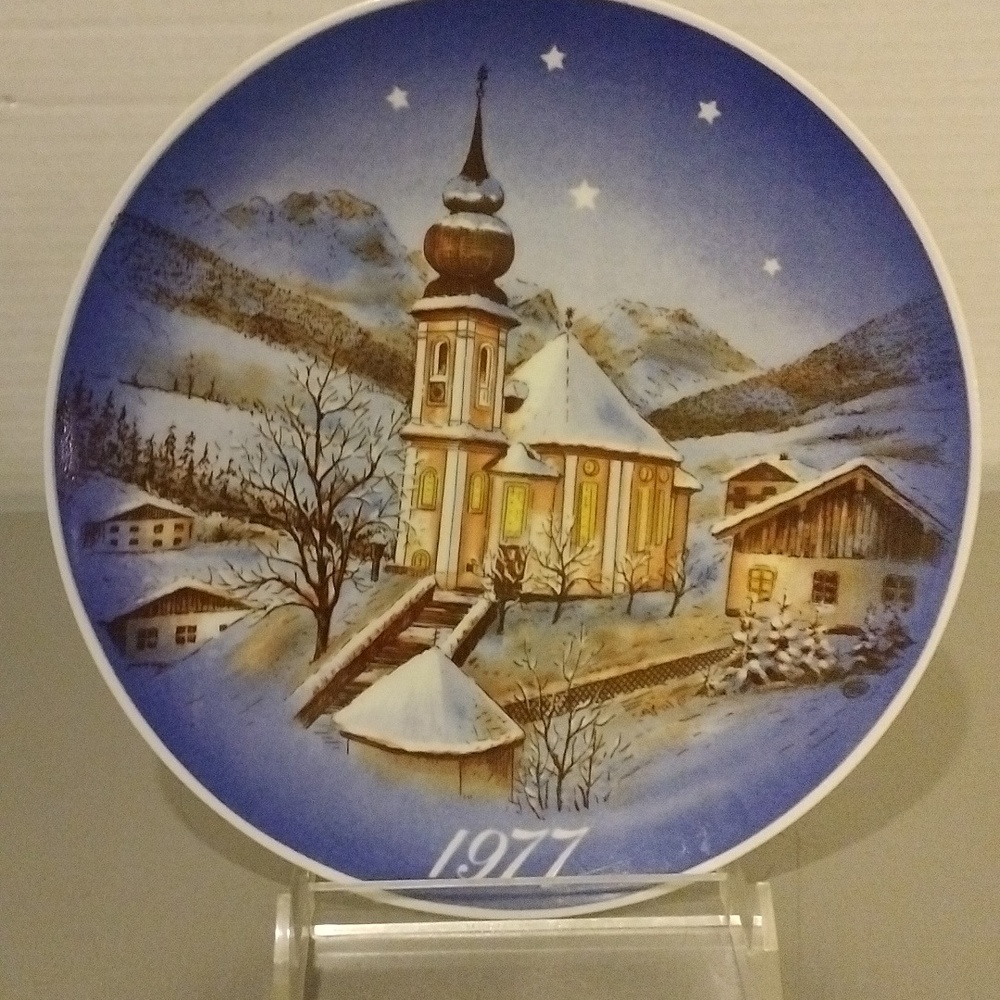 1977 Bavaria Christmas Plate Ltd Edition